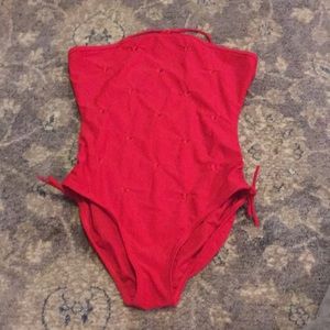 Cute Gap Kids swimsuit size XXL. With red hearts.